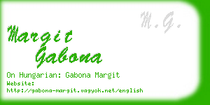 margit gabona business card